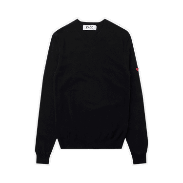 Sweater Comme des Garçons PLAY Small Heart Crewneck Mørkeblå | az n040 051 2, 0