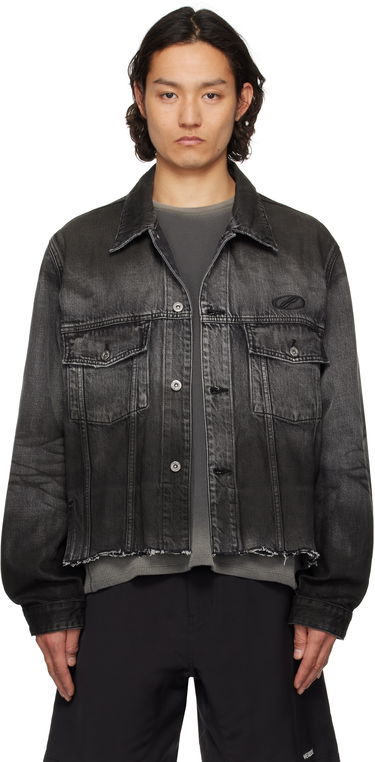 Jakke We11done We11done Sporty Selldone Denim Jacket Sort | WD-DJ1-25-308-U-BK, 0
