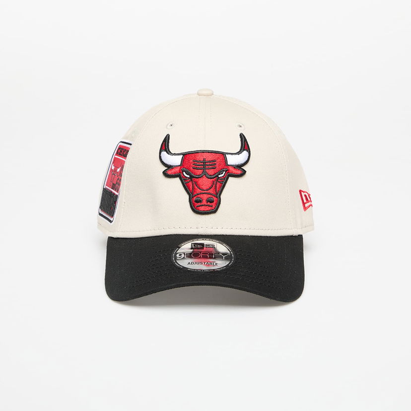 Kasket New Era Chicago Bulls 9FORTY Contrast Patch Adjustable Cap Beige | 60667564
