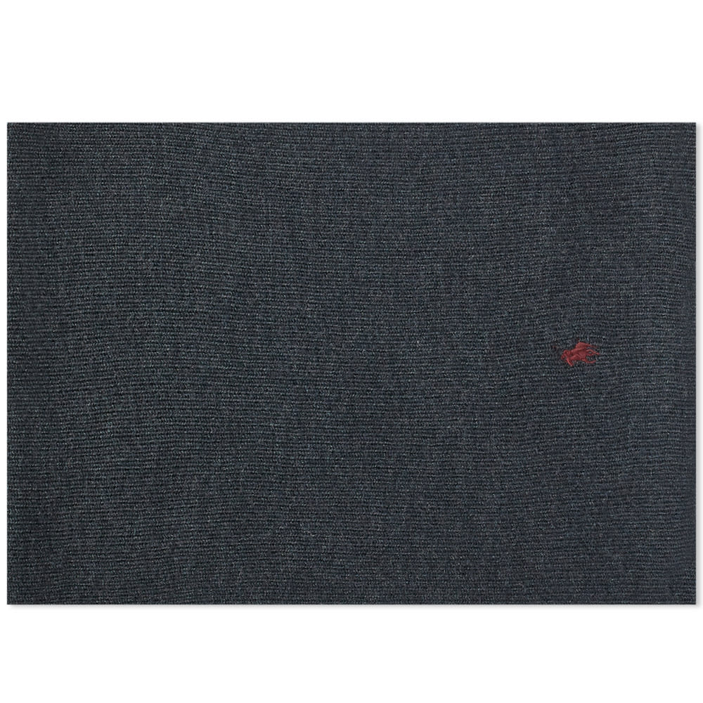 Tørklæde Polo by Ralph Lauren Pony Player Scarf Dark Granite Heather Sort | 710886136004, 0