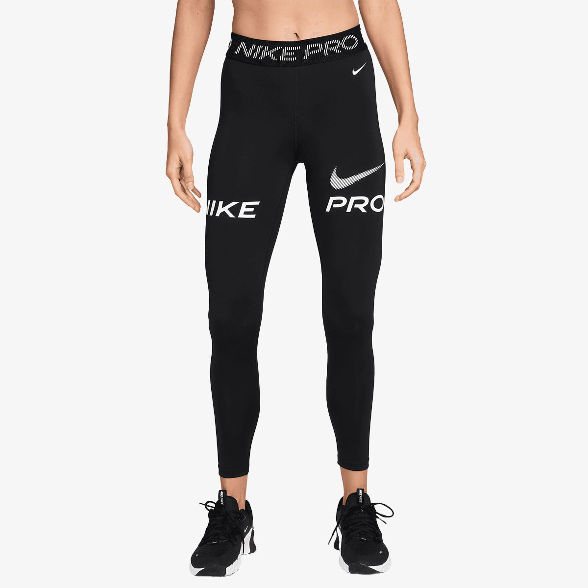 Leggings Nike W NP 365 MR 7/8 TIGHT TT GRX Sort | HV2306-010, 1
