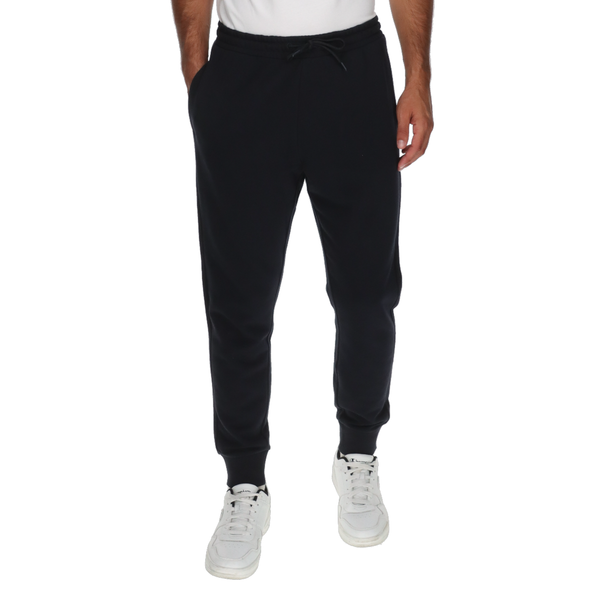 Joggingbukser Champion Drawstring Rib Cuff Joggers Sort | 222114-BS501, 0