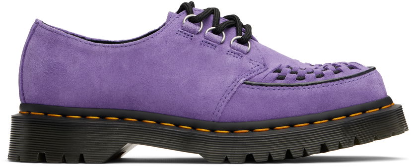 Tøj Dr. Martens Ramsey Woven Suede Creepers Lilla | 40572500