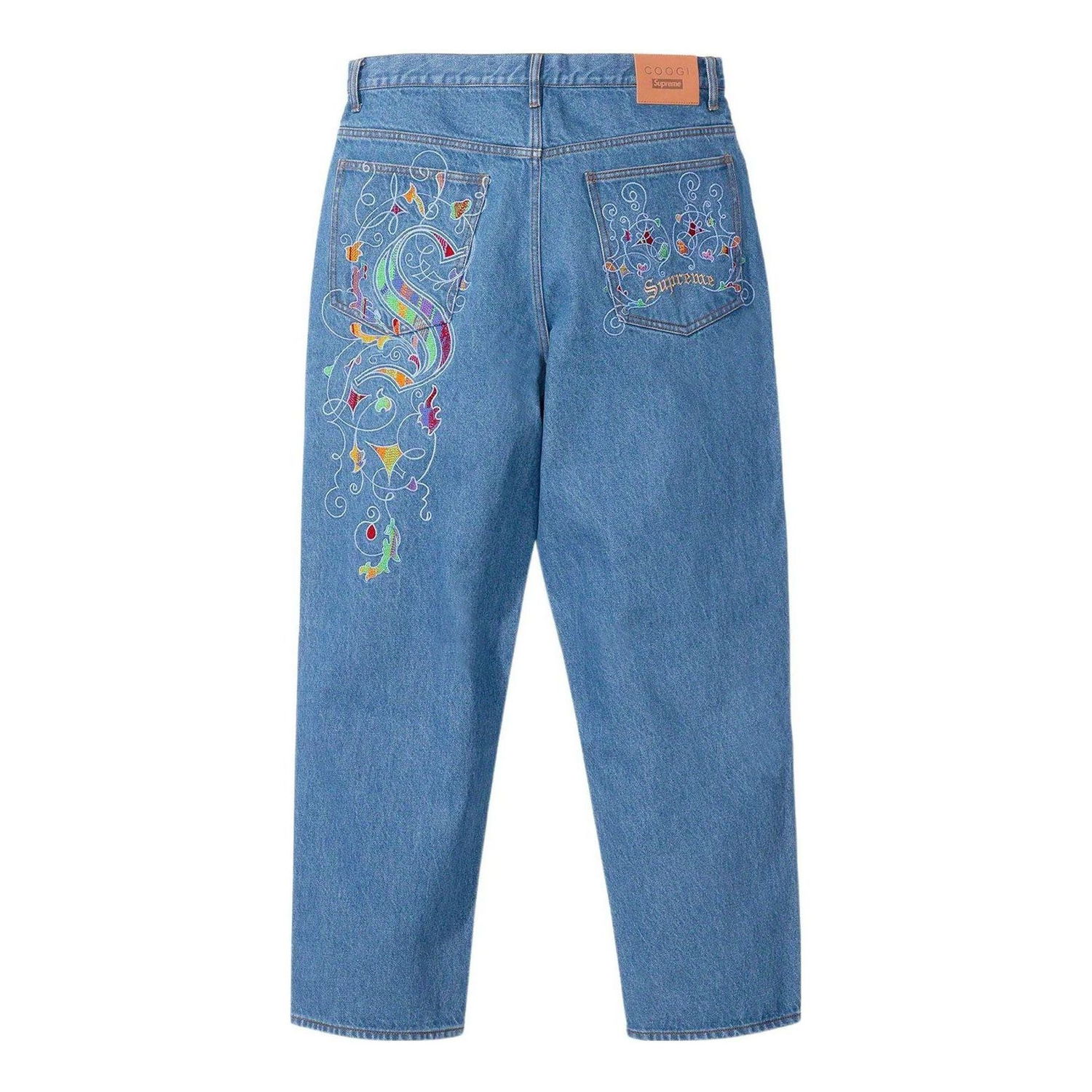 Jeans Supreme Supreme x COOGI Baggy Jeans Blå | SUP-SS23-206, 0