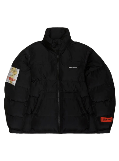 Puffer jakke HERON PRESTON Label Nylon Puffer Sort | HMED008F21FAB0011000