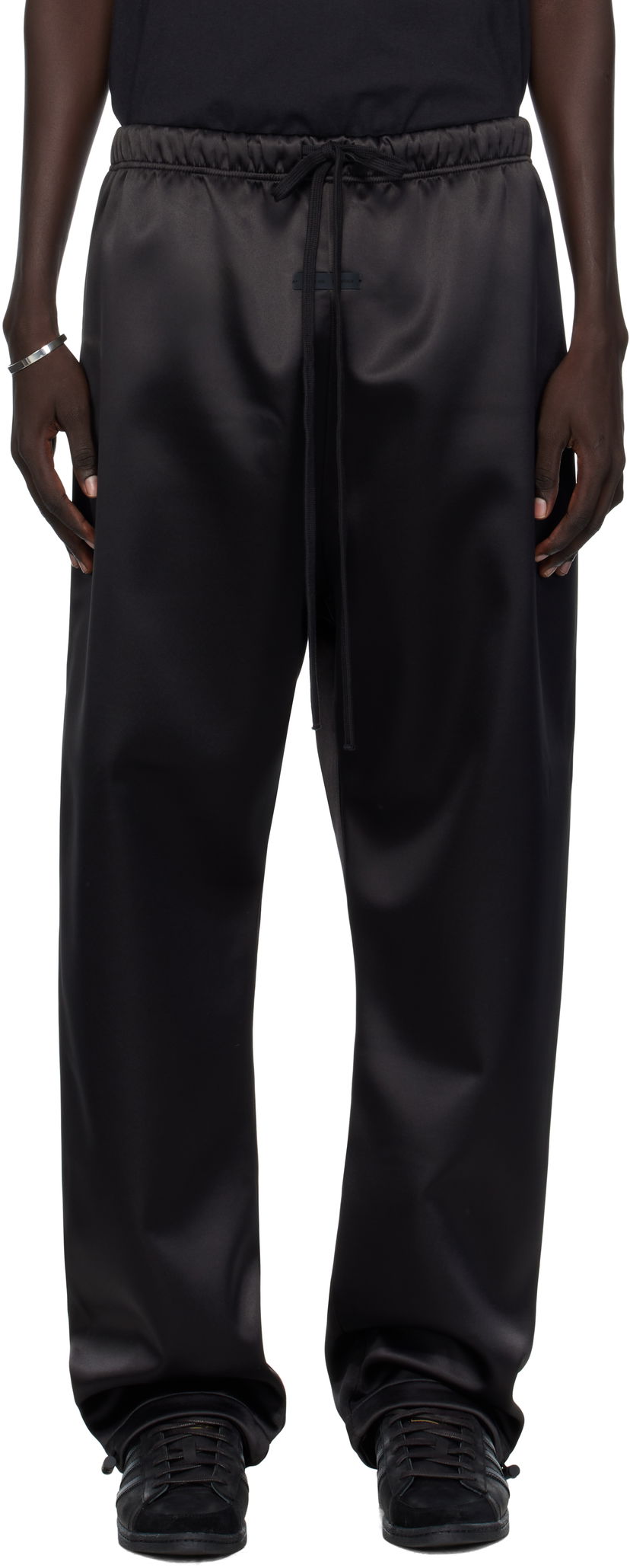 Joggingbukser Fear of God Fear of God ESSENTIALS Bonded Satin Relaxed Track Pants Sort | 130SP258210F