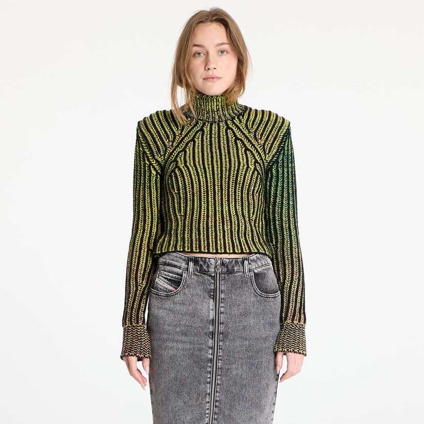 Sweater Diesel Diesel M-Orkid Knitwear Sweater Grøn | A15195_0QDAH Opaline Green