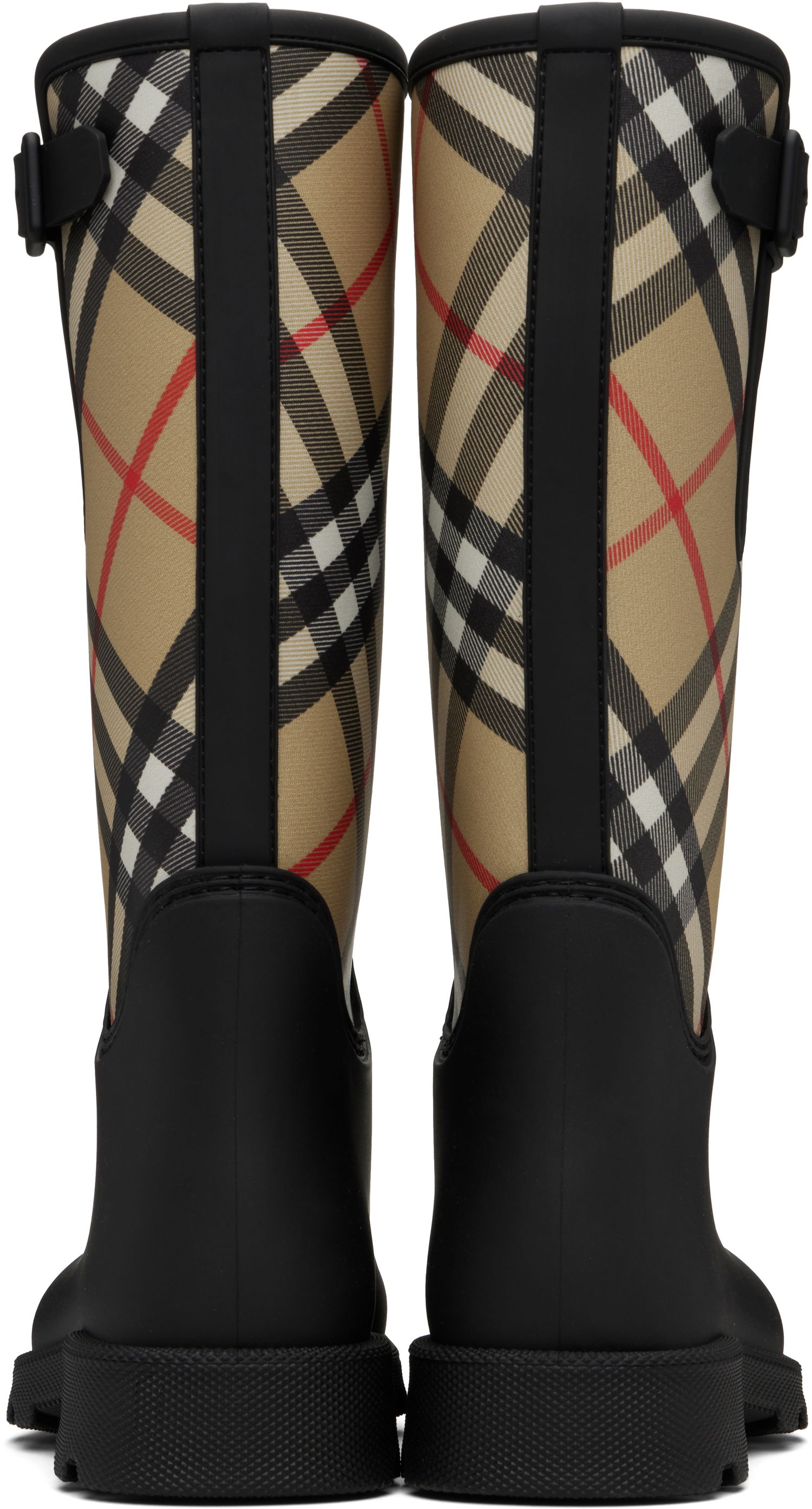 Sneakers og sko Burberry Burberry Marsh Stamp High Rubber Boots Sort | 8111644, 1