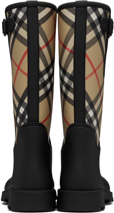 Sneakers og sko Burberry Burberry Marsh Stamp High Rubber Boots Sort | 8111644, 1