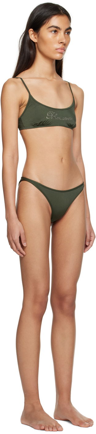 Badetøj Blumarine Rhinestone Bikini Sort | P322D012A, 3
