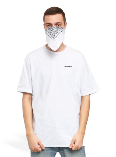 T-shirt Patagonia P6 Logo Responsibili Tee Hvid | 38504 WHI
