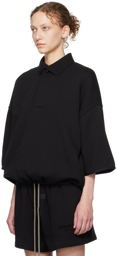 Polo skjorte Fear of God Core Collection 3/4 Sleeve Polo Black Sort | 192SU244400F, 3