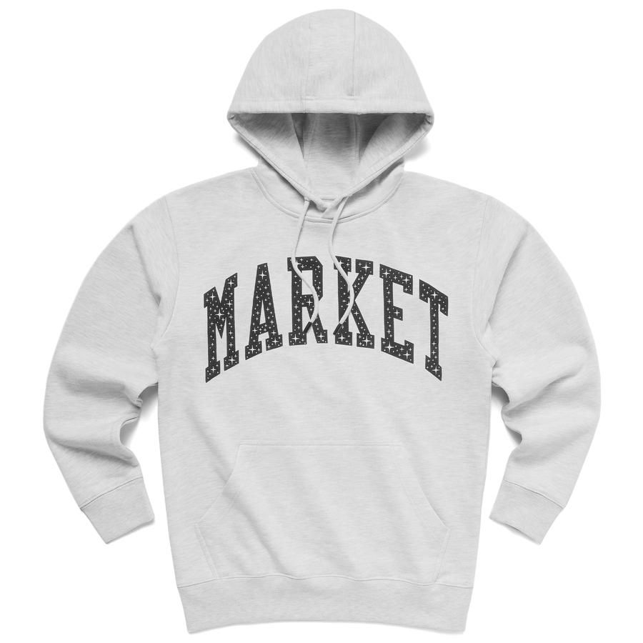 Sweatshirt MARKET Arc Puff Hoodie Grå | 397000194/0016, 0