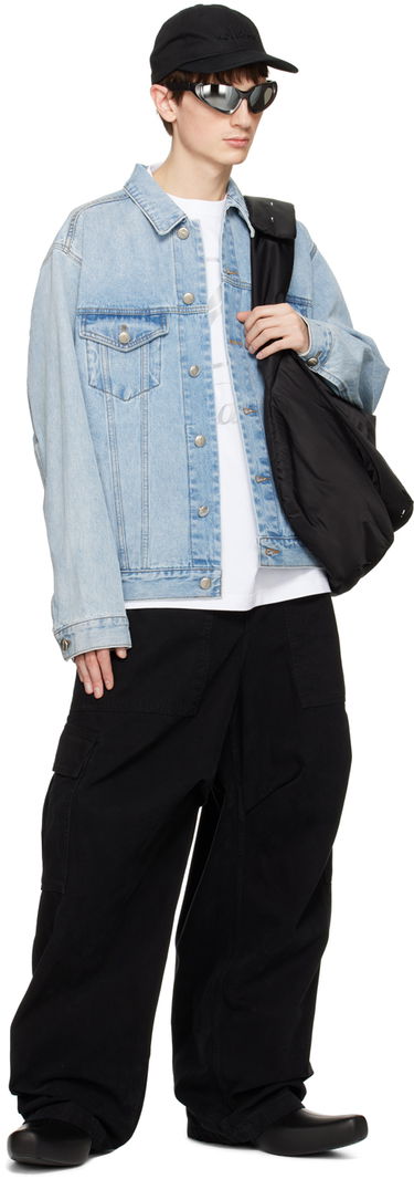 Jakke We11done We11done Oversized Denim Jacket Blå | WD-DJ4-20-017-U-IC, 3