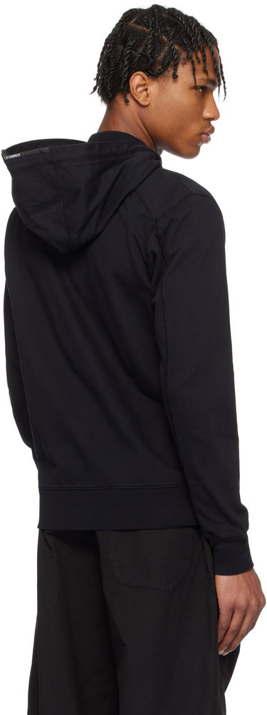 Sweatshirt C.P. Company C.P. Company Light Fleece Full Zip Hoodie Sort | 18CMSS057A-002246G, 2