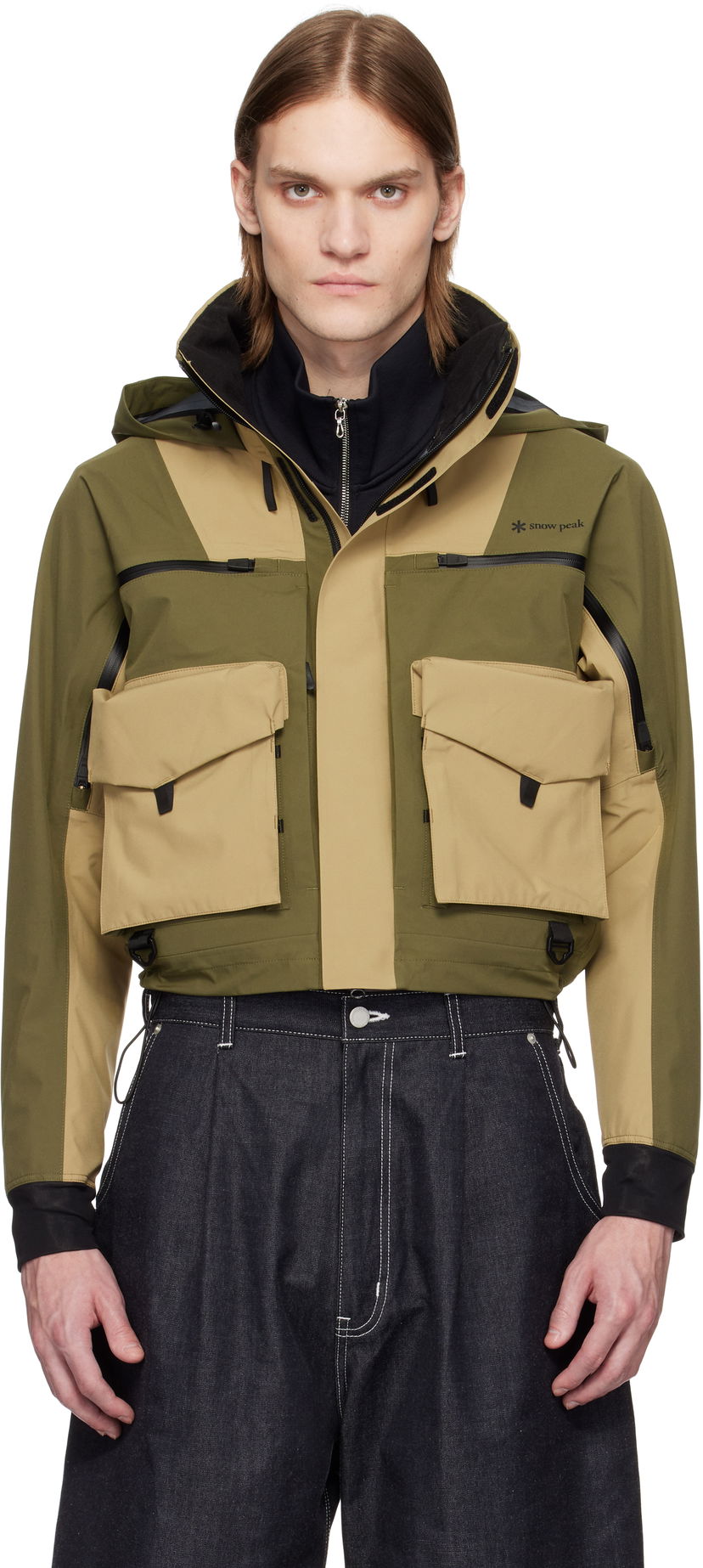 Jakke Snow Peak Snow Peak Trout Edition 3L Wading Jacket Grøn | TT2510-JK01
