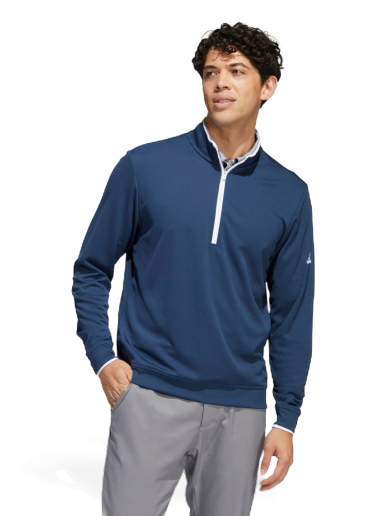 Sweatshirt adidas Originals Golf 1/4 Zip Pullover Crew Mørkeblå | HC6636