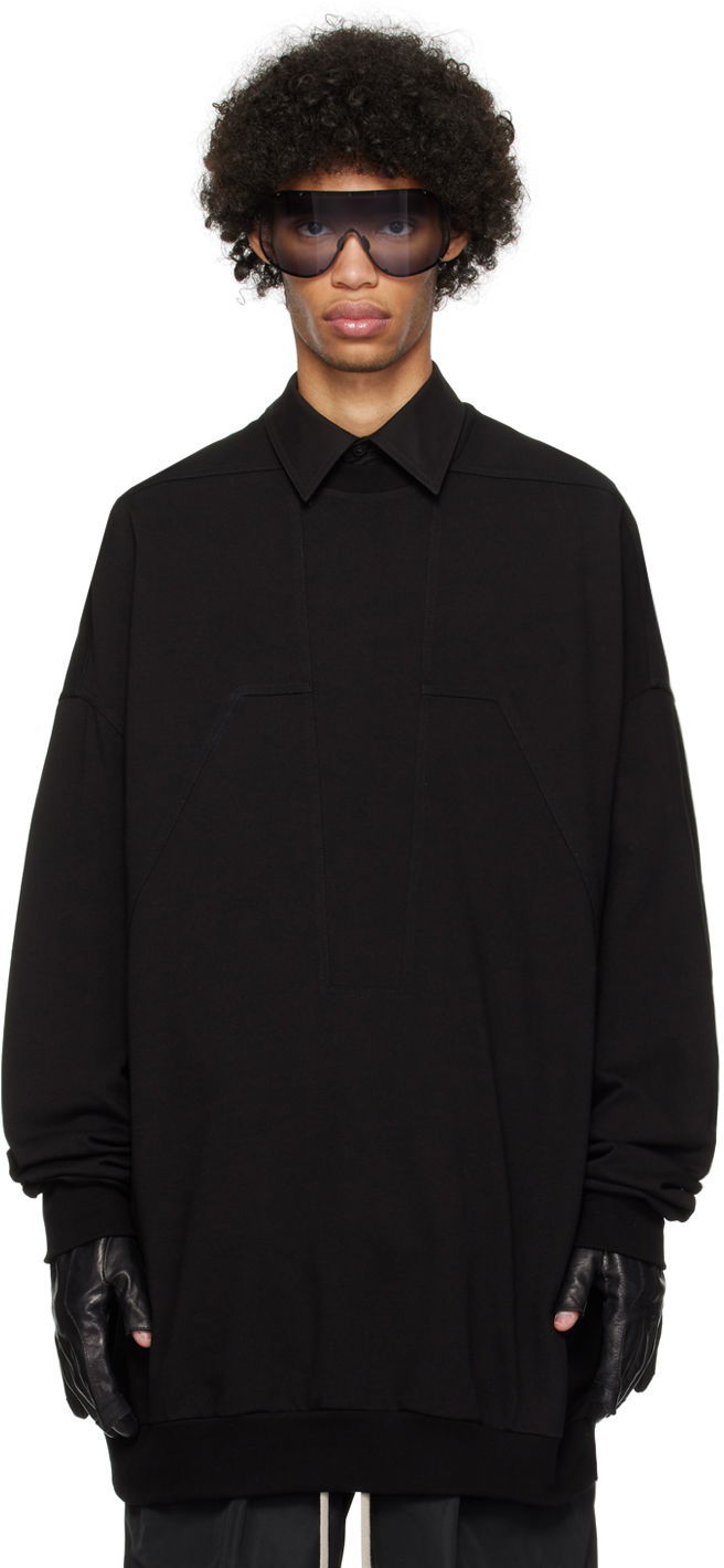 Sweatshirt Rick Owens Splintered Peter Sweatshirt Sort | RU01D3278 BA
