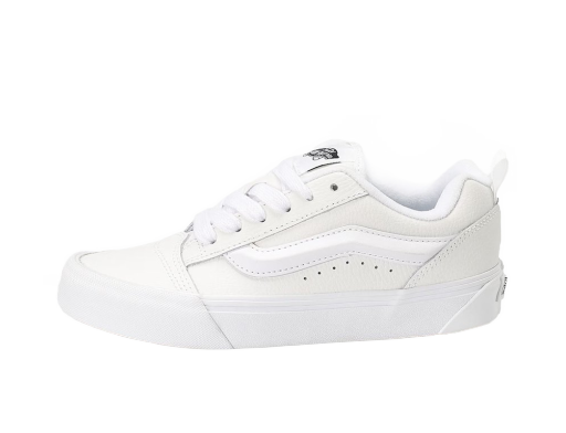 Skateboarding Vans Knu Skool Leather "True White" Hvid | VN0009QCW001
