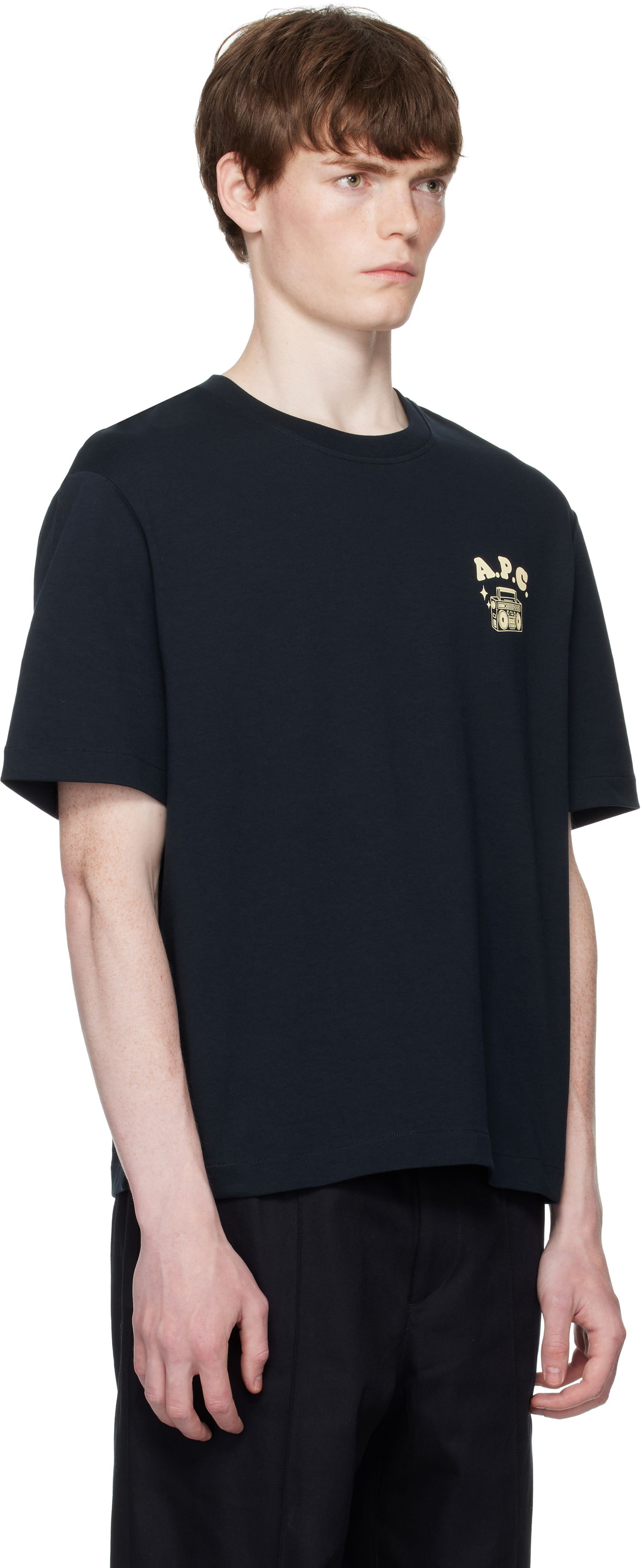 T-shirt A.P.C. A.P.C. Disco Graphic T-Shirt Sort | COHGS-M26530, 1