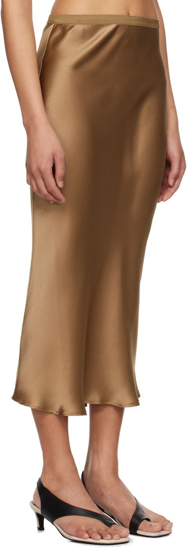 Nederdel Anine Bing Anine Bing Bar Silk Midi Skirt Brun | A-04-4001-DKG22, 1