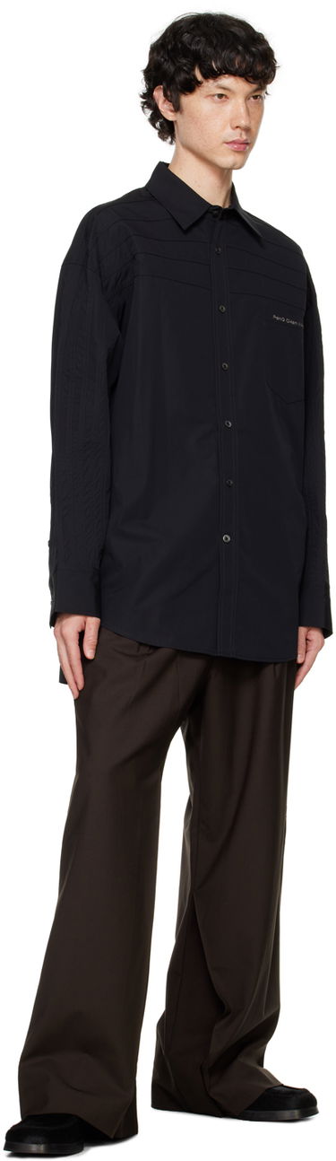 Skjorte Feng Chen Wang Feng Chen Wang Pleated Shirt Sort | FUF18SR04B, 3