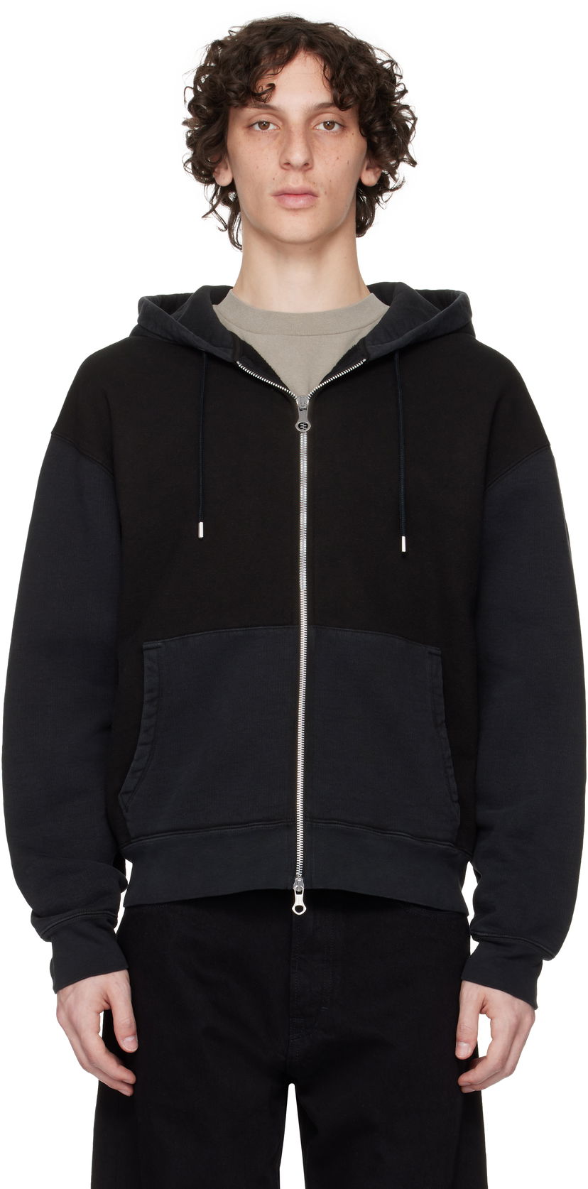 Sweatshirt OUR LEGACY Our Legacy Rascal Zip Hoodie Sort | M2256RP