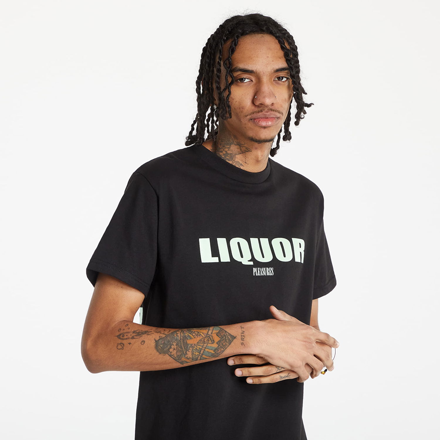 T-shirt Pleasures Liquor T-Shirt Sort | P22SP048 Black, 1