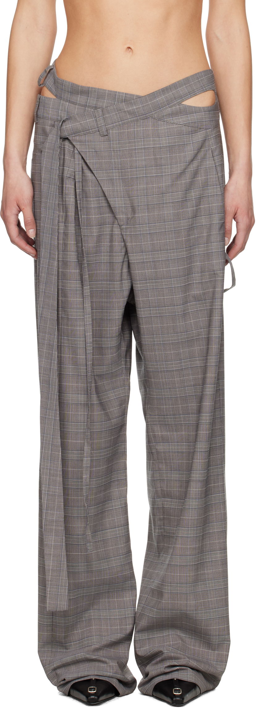 Bukser Ottolinger Ottolinger Signature Wrap Suit Trousers Grå | 123-201523-02