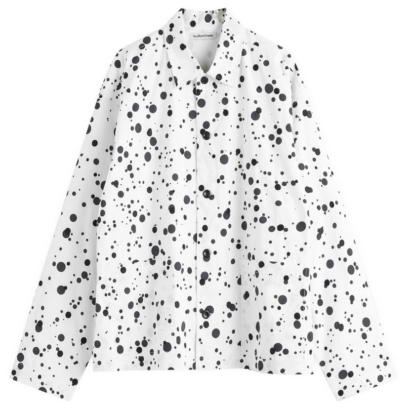 Skjorte YMC YMC PJ Overshirt, Size Large Hvid | P2YAL-10