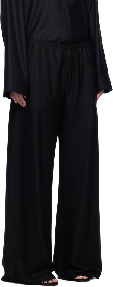Bukser The Row The Row Gala Wide-Leg Trousers Sort | 1766-W3301, 1