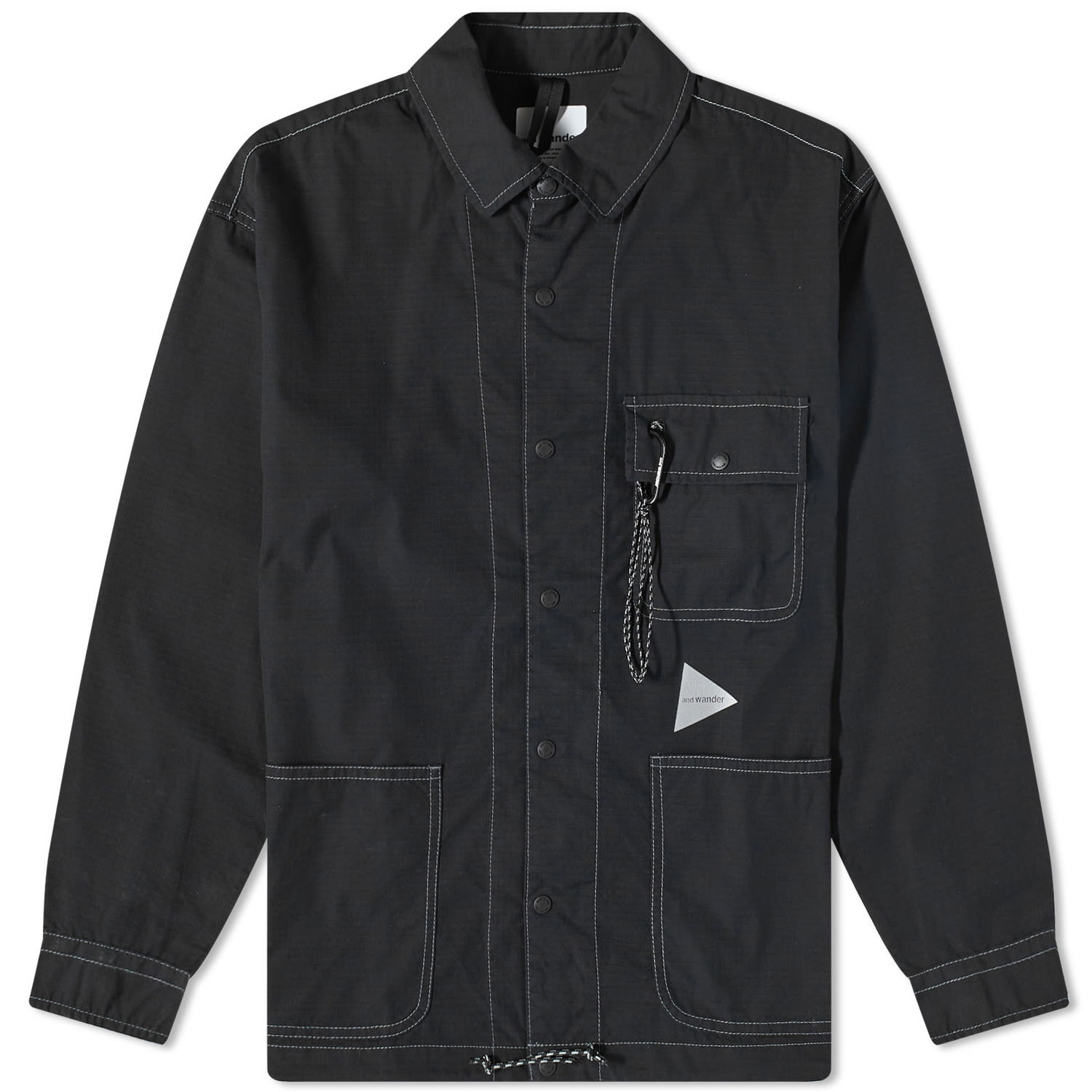 Jakke and wander Dry Ripstop Shirt Jacket Sort | 5743183026-010, 0
