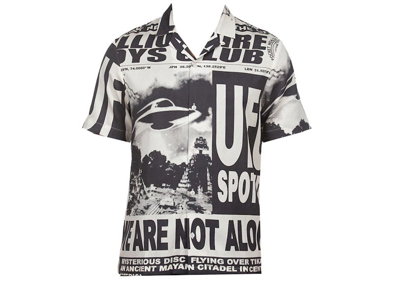 Skjorte BILLIONAIRE BOYS CLUB Billionaire Boys Club UFO Short Sleeve Shirt Flerfarvet | 8312602WHT