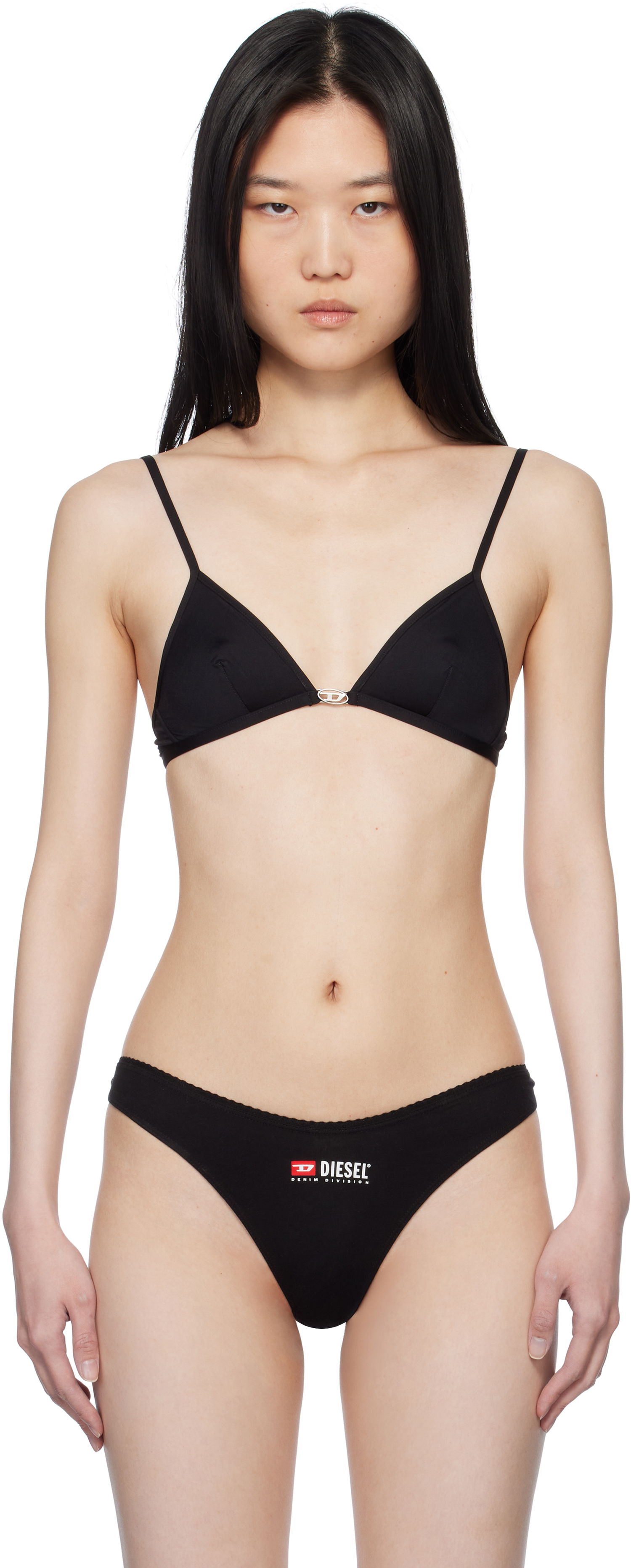 Trusser Diesel Diesel Luna-Dnm Triangle Bra Sort | A17545 0IKBN, 0