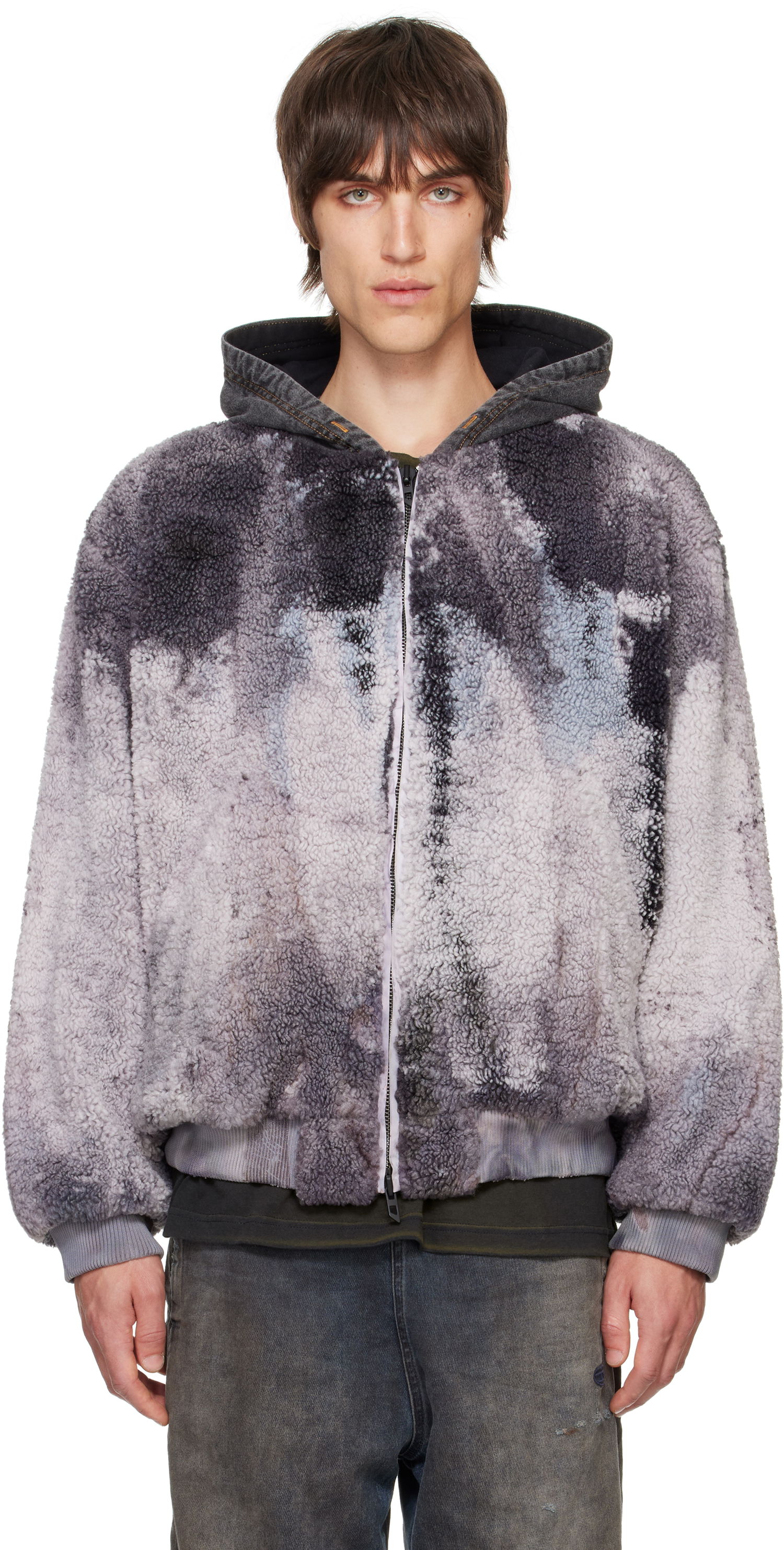 Jakke Diesel Fleece Grå | A14392-0QKAN-93R, 0