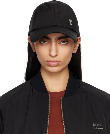 Kasket AMI AMI De Coeur Stud Twill Cap Sort | UCP023.PA0007, 0