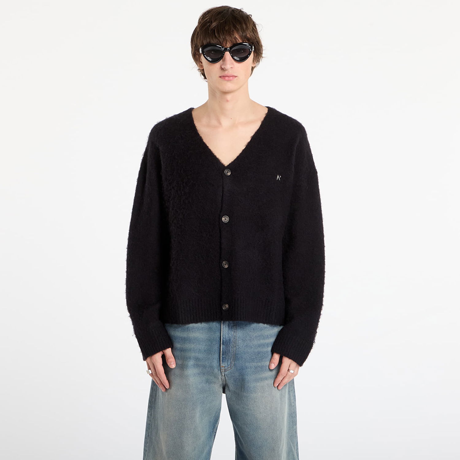 Sweater Represent Clo Textured Knit Cardigan Sort | MLM100216-01, 0