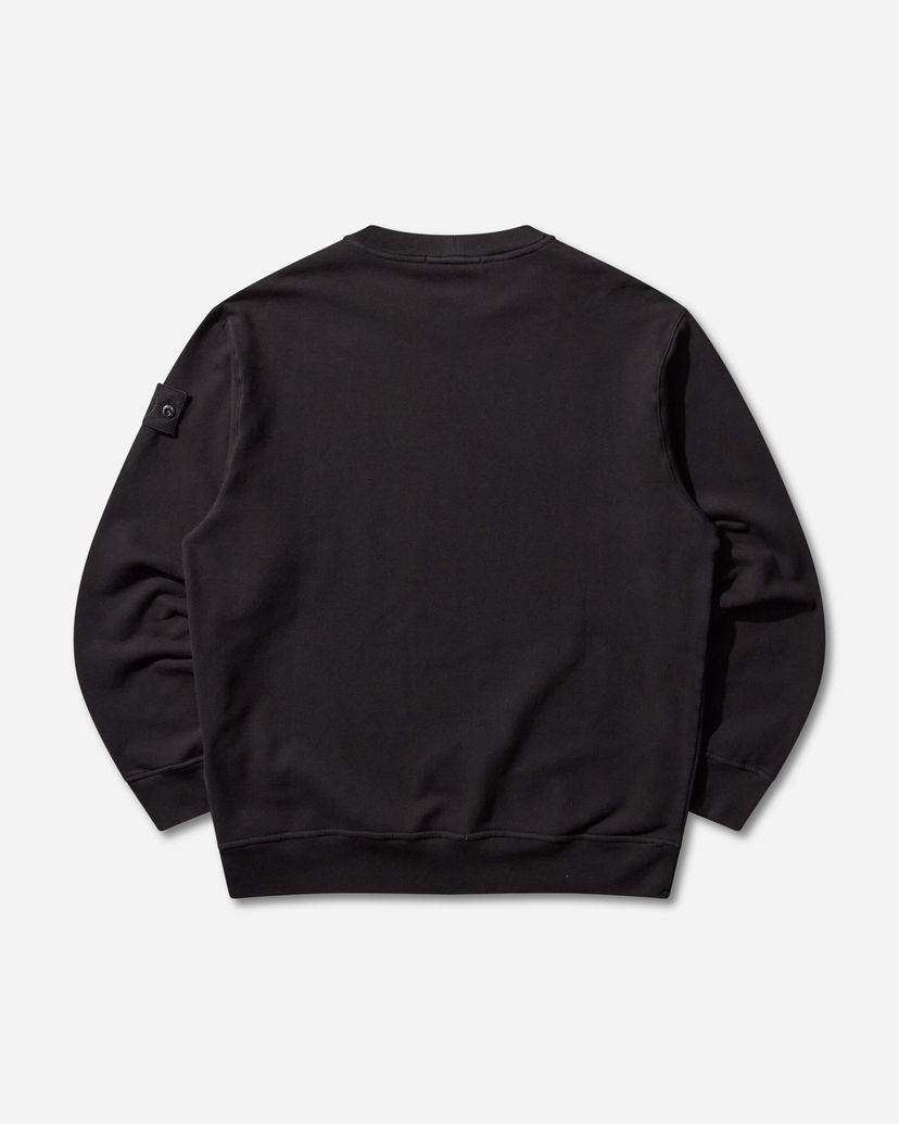 Sweatshirt Stone Island Ghost Stretch Cotton Fleece Crewneck Sweatshirt Sort | K2S15-6100069-S0F28 V0029