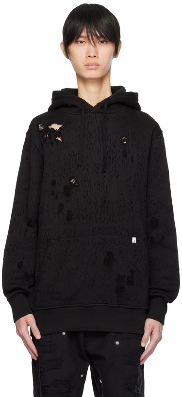Sweatshirt 1017 ALYX 9SM Destroyed Hoodie Sort | AAUSW0221FA01, 0