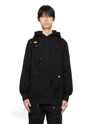 Sweatshirt 1017 ALYX 9SM Destroyed Hoodie Sort | AAUSW0221FA01