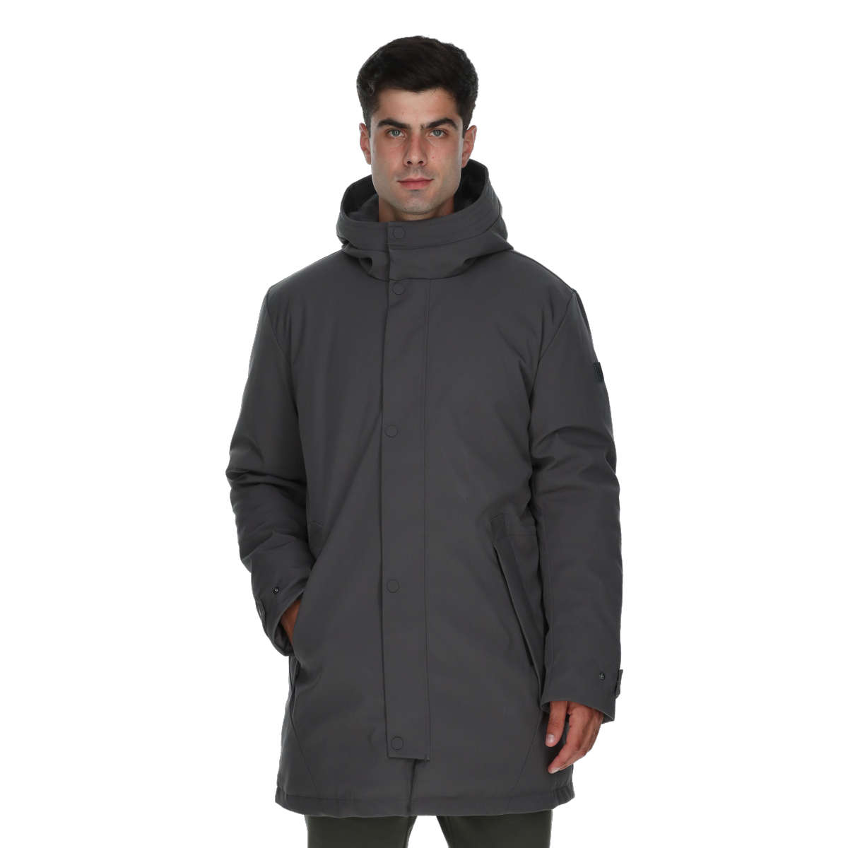 Parka Champion Hooded Parka Simon Grå | CHA253M504-31, 0
