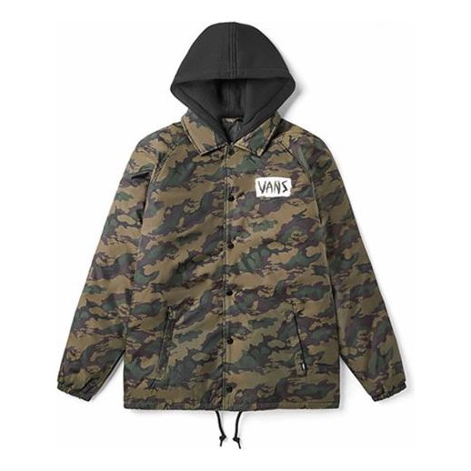 Vindjakke Vans Vans Camouflage Jacket Grøn | VN0A4BQ3T88