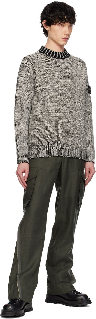 Sweater Stone Island Stone Island Crewneck Cotton Chenille Sweater Grå | K1S15 5100048 S00Z1, 4