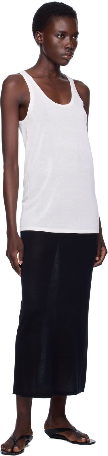 Tanktop TOTEME TOTEME Knit Tank Top Hvid | 253-WRT0530-YA0079, 3