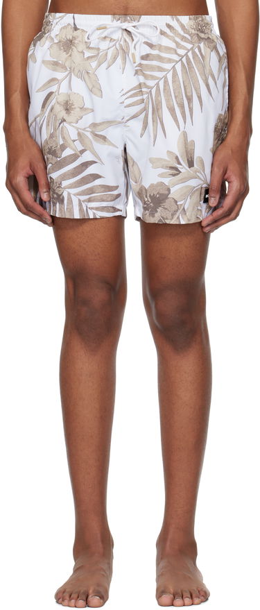 Badetøj BOSS BOSS Seasonal Print Swim Shorts Hvid | 50508844, 0
