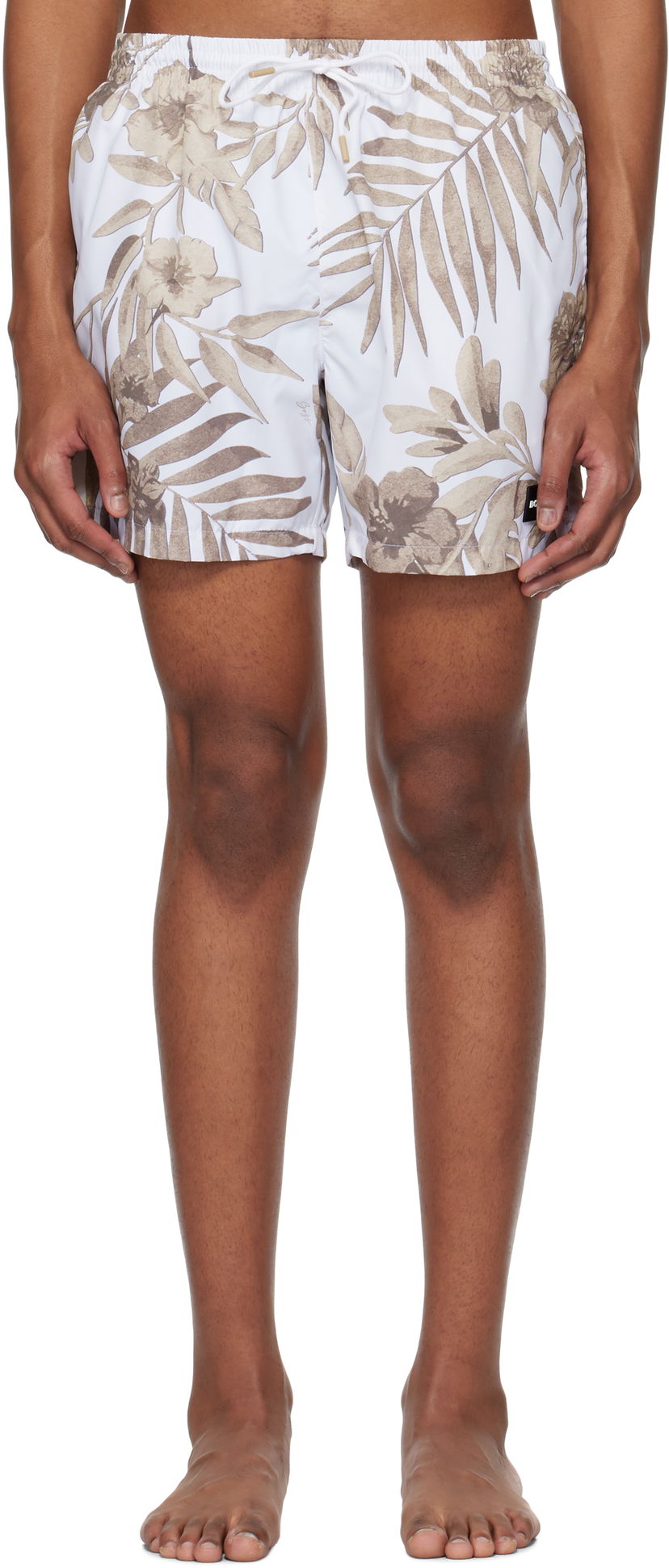 Badetøj BOSS BOSS Seasonal Print Swim Shorts Hvid | 50508844