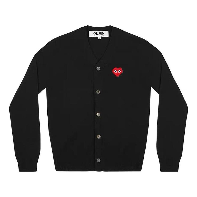 Sweater Comme des Garçons COMME des GARCONS PLAY Women's Cardigan with Invader Emblem Sort | AZ-N083-051-1