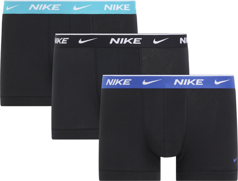 Boksere Nike Everyday Cotton Stretch Trunk (3-Pack) Sort | 0000KE1008-U9G