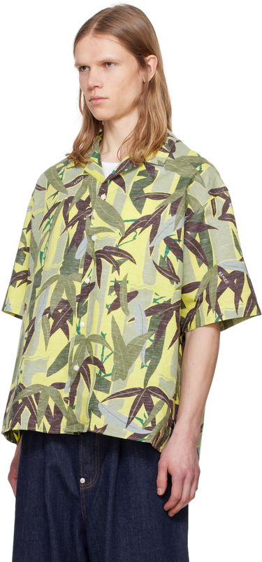 Skjorte KENZO Kenzo Paris 'Chiku-Rin Camo' Short Sleeve Shirt Gul | FF55CH1309P1, 3