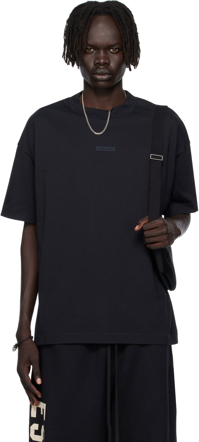 T-shirt Fear of God Fear of God ESSENTIALS Classic Fit T-shirt Sort | 125SP254190F